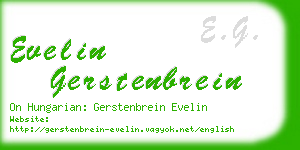 evelin gerstenbrein business card